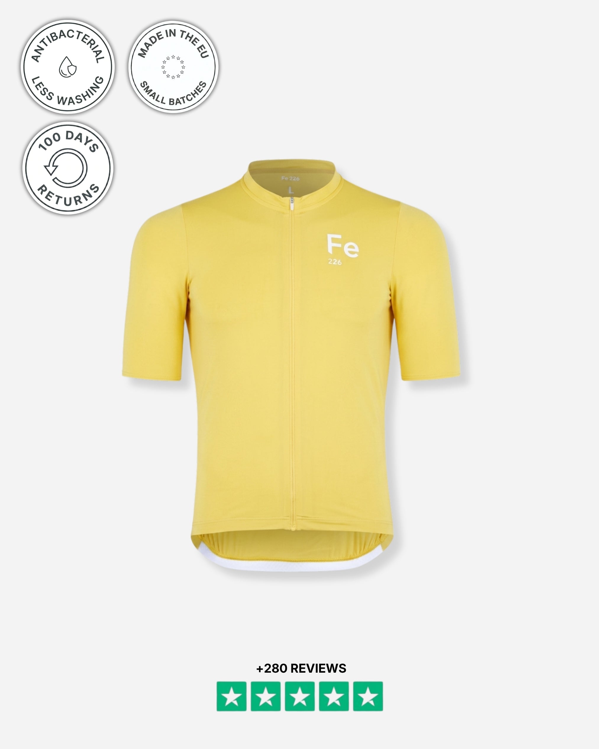 Cycling Jersey Hi Vis Yellow