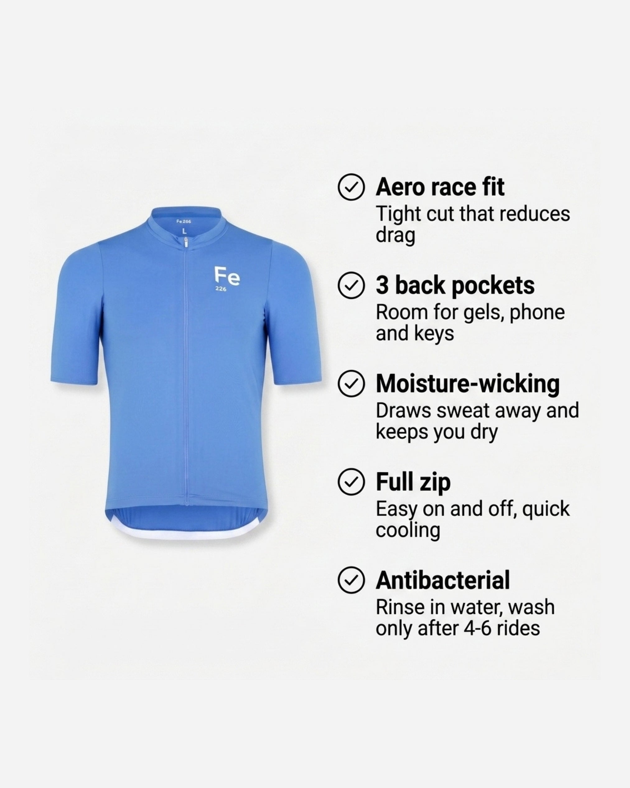 Cycling Jersey Ultramarine Blue - August Offers SAVE 40%