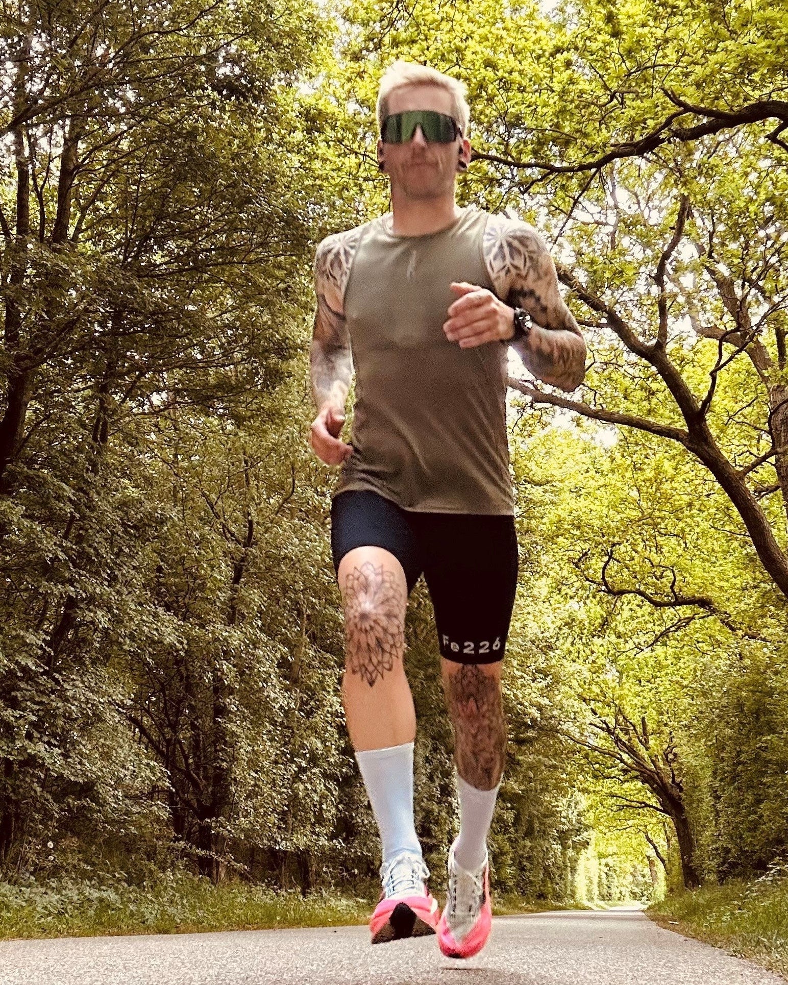 Running Singlet & Baselayer, Grün, Nur Größe S