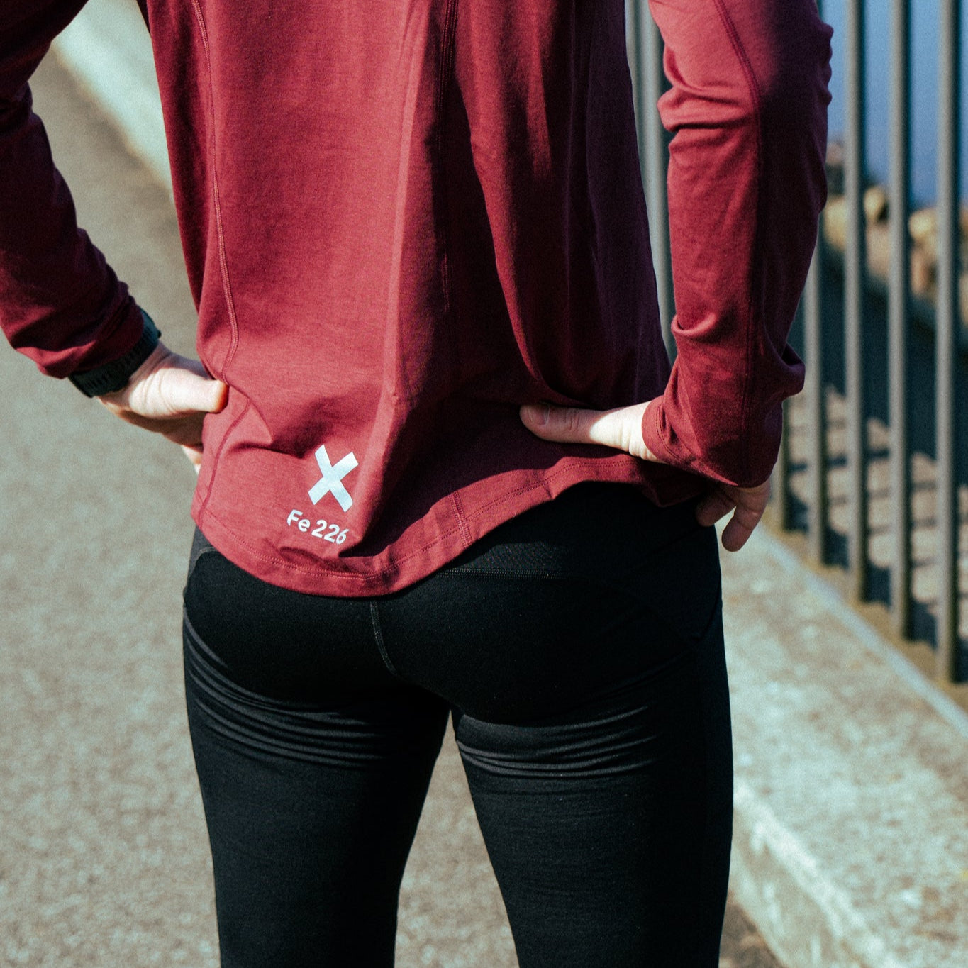 Running Shirts Long Sleeves, Burgundy