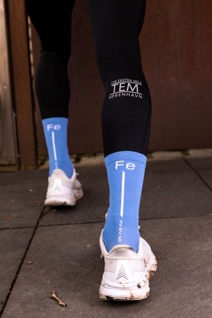 Running & Cycling Socks Fe226 Cycling & Running Socks ultra marine blue. Odour-crunching endurance sport performance sock for running and cycling that eliminates smell. Light compression stabilizes your foot without leaving marks on your leg. Match with Fe226 running shirts, Fe226 running singlets and Fe226 bike jersey.