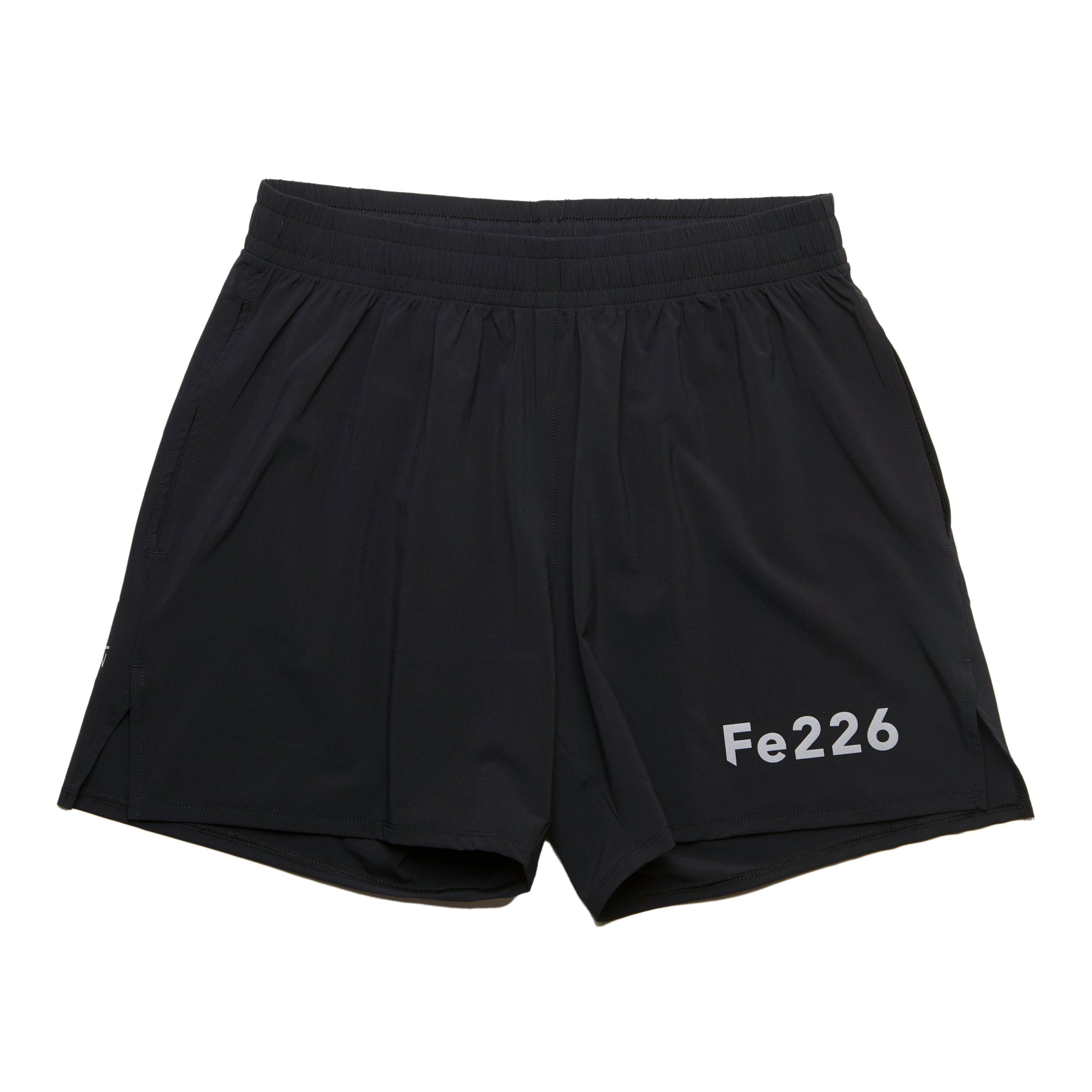 THE Fe226 Outer Running Short: High quality, super light-weight. Easy access to the side pockets of your Fe226 tight. It is odour-less, quick-dry and sweat-wicking. Reflective logos for maximum visibility. Wear with The Fe226 Short Running Tight, The Fe226 Long Running Tight, The Fe226 Muscle Activator Running Tight
