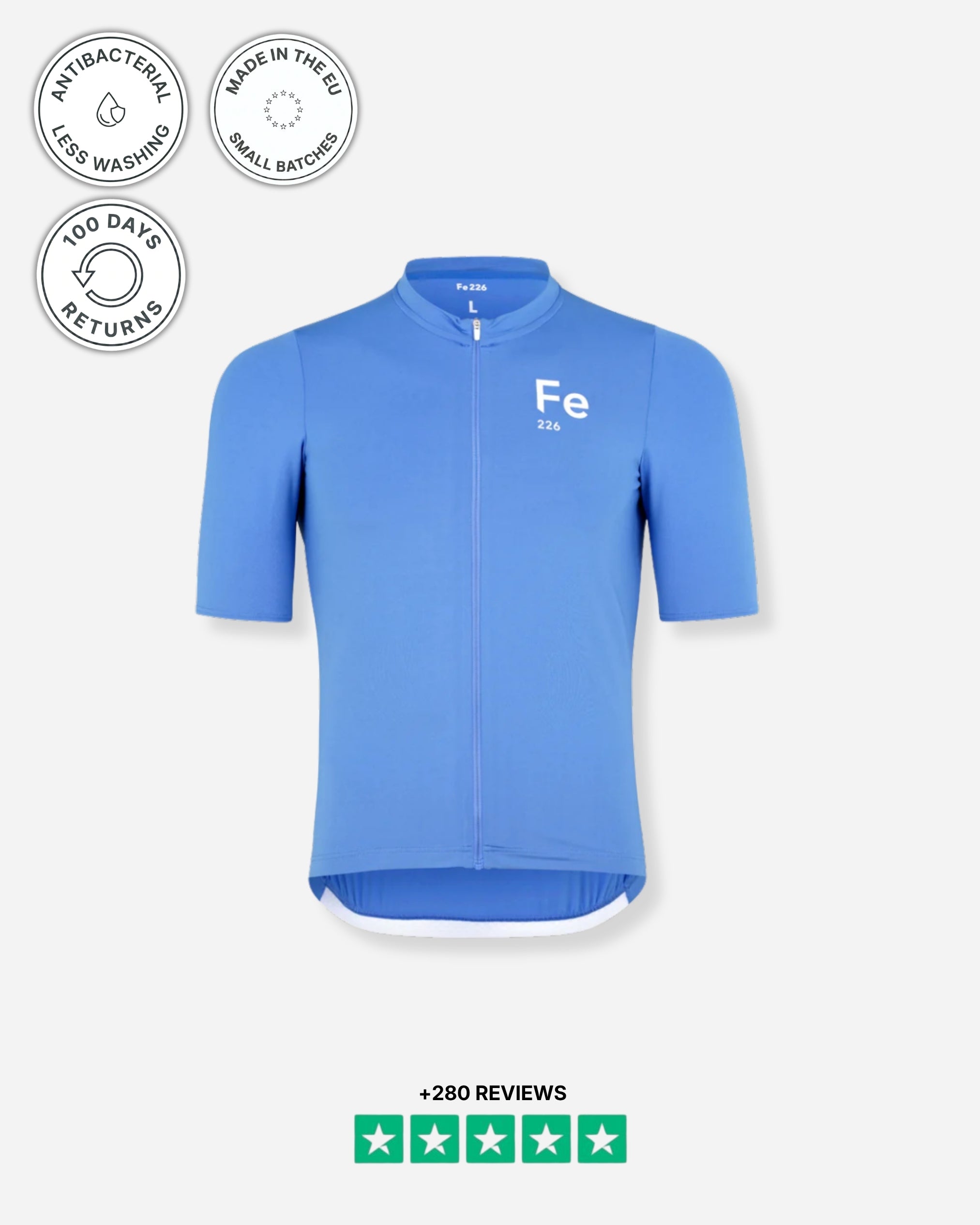Das Radtrikot Ultramarinblau