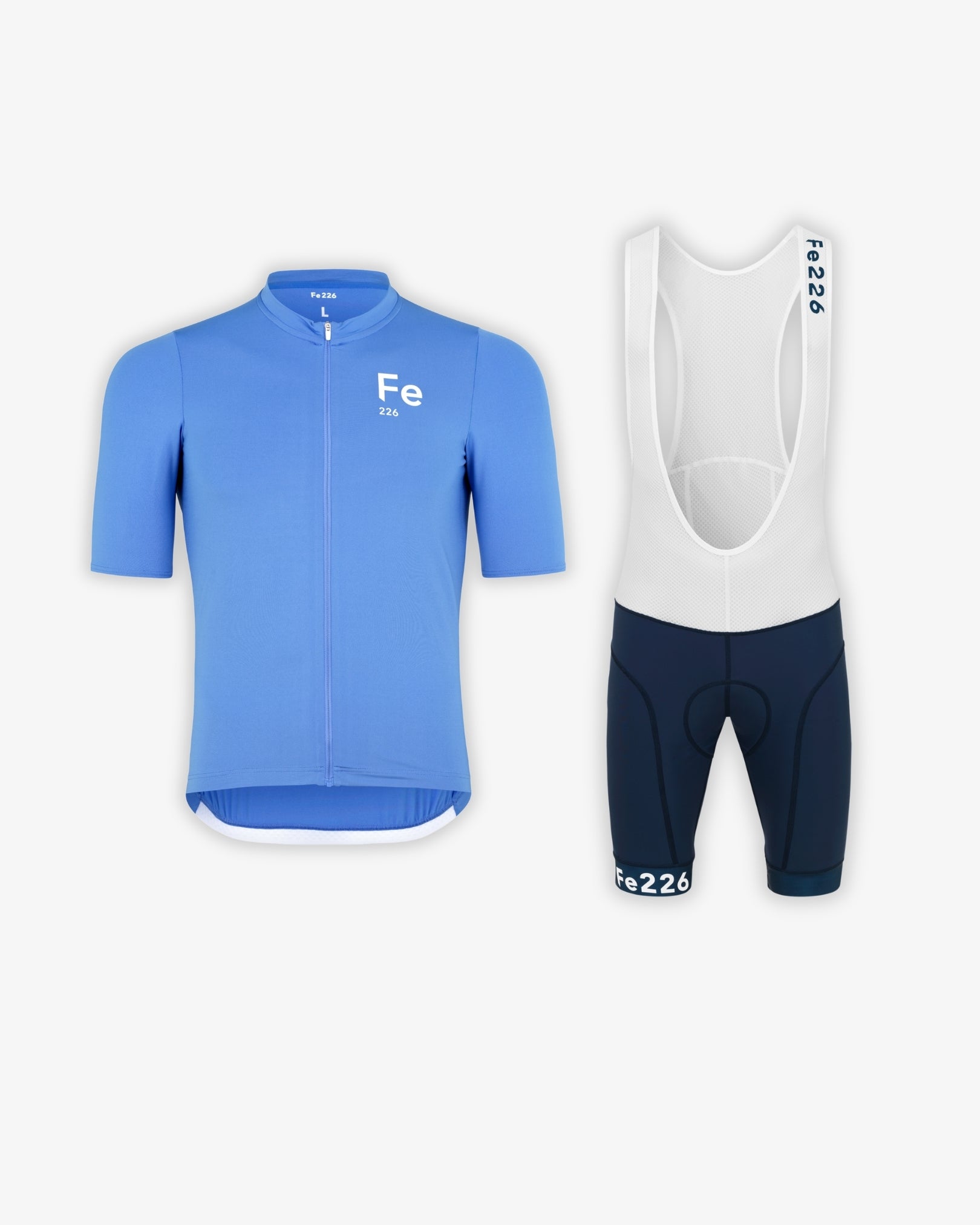 Functional Cycling Set Blue – Bib Shorts & Cycling Jersey