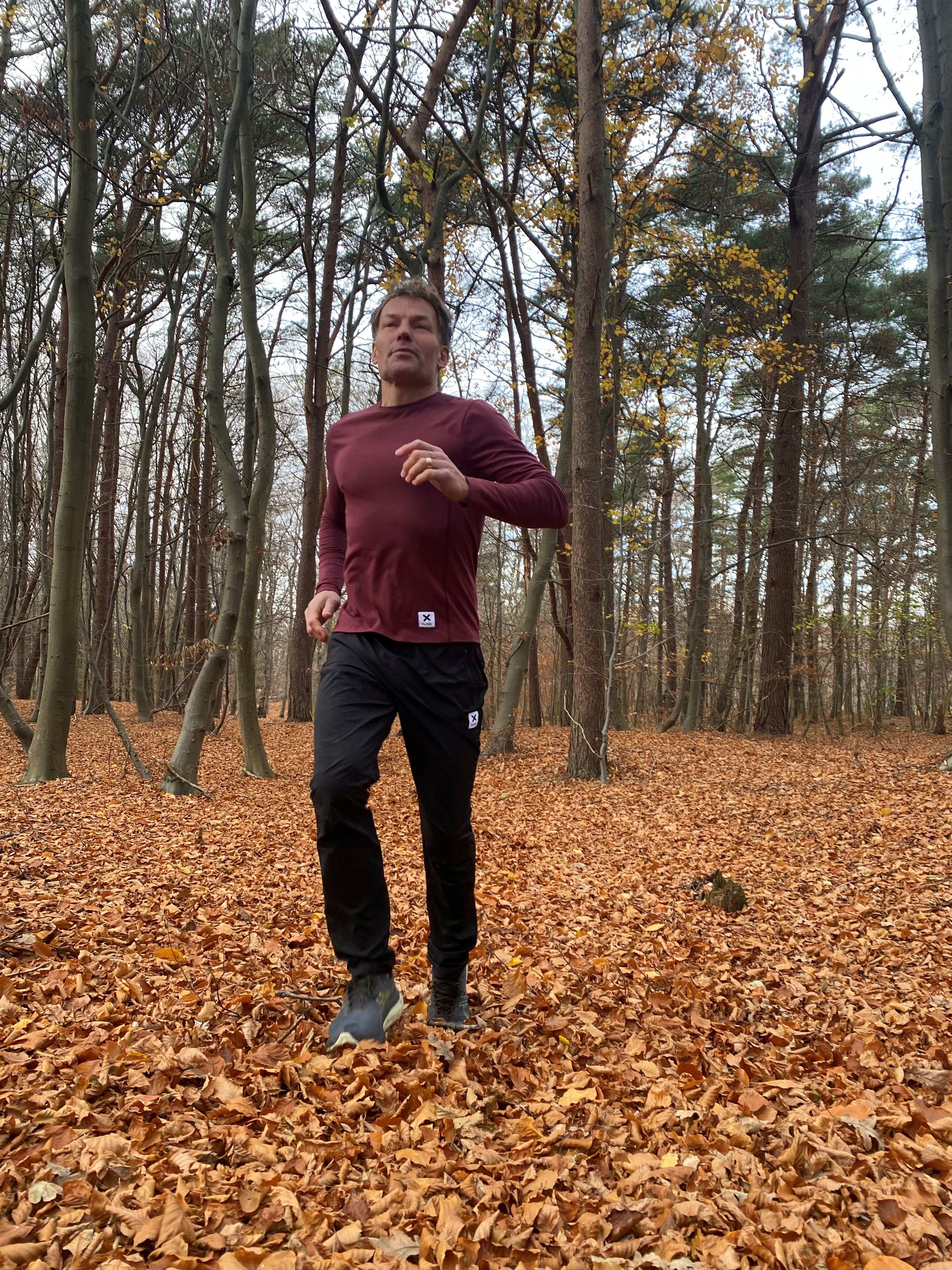 Laufshirts Langarm, Burgund